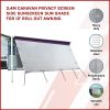 3.4m Caravan Privacy Screen Side Sunscreen Sun Shade for 12′ Roll Out Awning