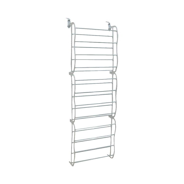 36 Pair Shoe Holder Organiser Over The Door Hanging Shelf Rack Storage Hook