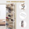 36 Pair Shoe Holder Organiser Over The Door Hanging Shelf Rack Storage Hook