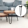 Set of 4 Industrial Retro Hairpin Table Legs 12mm Steel Bench Desk Leg – 45 cm