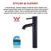 Basin Mixer Tap Faucet -Kitchen Laundry Bathroom Sink, – Black