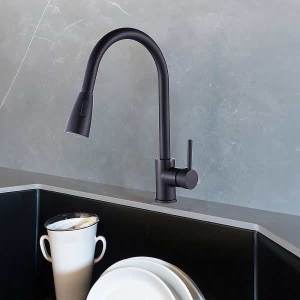 Basin Mixer Tap Faucet -Kitchen Laundry Bathroom Sink. – Black