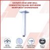 Shower Head Arm Wall Connector Bathroom Rainforest ShowerHead – Square