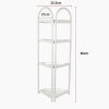 Shower Corner Shelf White Caddy Bathroom Shelves Organiser Bath Storage Rack 4