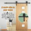 2M Big Spoke Wheel Sliding Barn Door Hardware