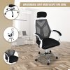 Office Chair Gaming Computer Chairs Mesh Back Foam Seat – White