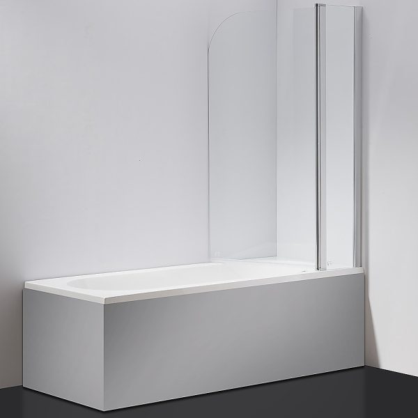 180° Pivot Door 6mm Safety Glass Bath Shower Screen By Della Francesca