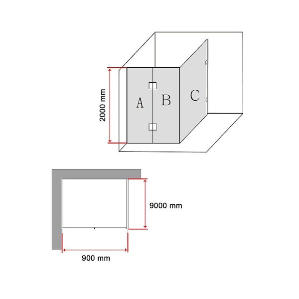 Frameless 10mm Glass Shower Screen By Della Francesca