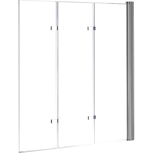 3 Fold Folding Bath Shower Screen Door Panel 1300mm x 1400mm