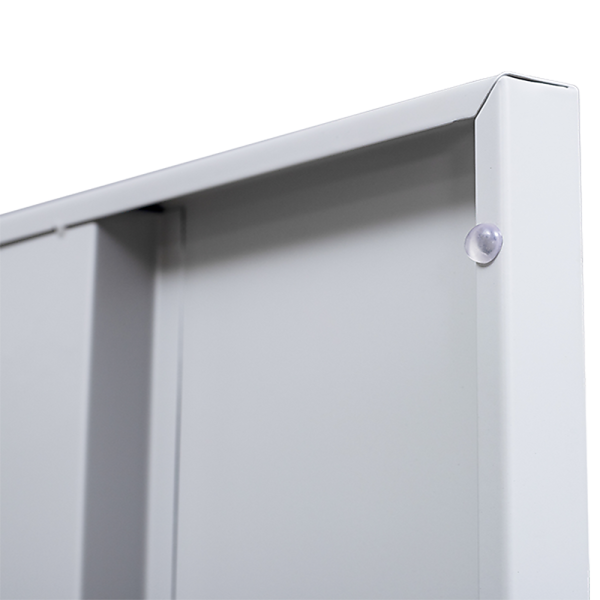 One-Door Office Gym Shed Clothing Locker Cabinet – Grey, Standard Lock