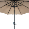 9FT Patio Umbrella Outdoor Garden Table Umbrella with 8 Sturdy Ribs