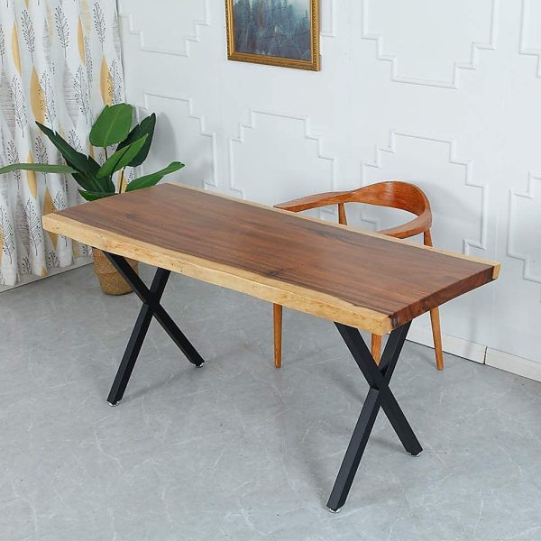 X-Shaped Table Bench Desk Legs Retro Industrial Design Fully Welded