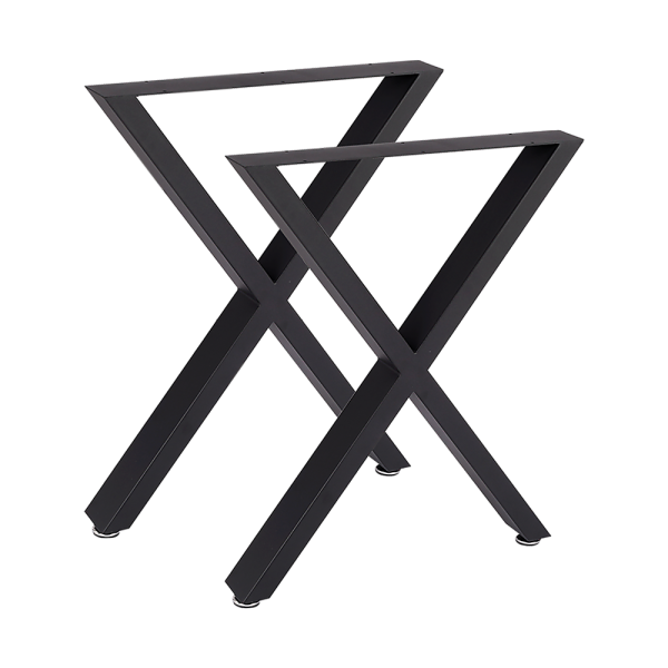 X-Shaped Table Bench Desk Legs Retro Industrial Design Fully Welded