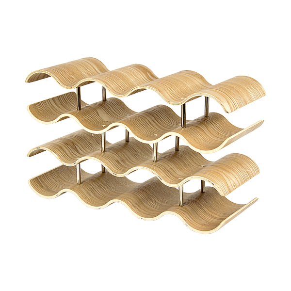 Wooden Wave Wine Rack/Creative Home Grape Wine Holder Shelf Cabinet/Bottle Rack