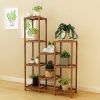 Indoor Outdoor Garden Plant Stand Planter Flower Pot Shelf Wooden Shelving – 9 Shelves