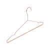 Adult 16.5″ Rose Gold Shiny Metal Wire Coat Suit Top Clothes Hangers (60pc per set)