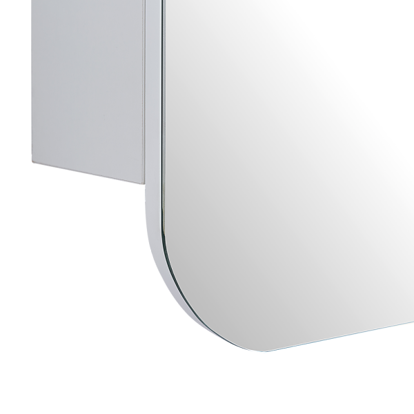 Rectangle Wall Hung Bathroom Mirror Shaving Cabinet Vanity Matte White