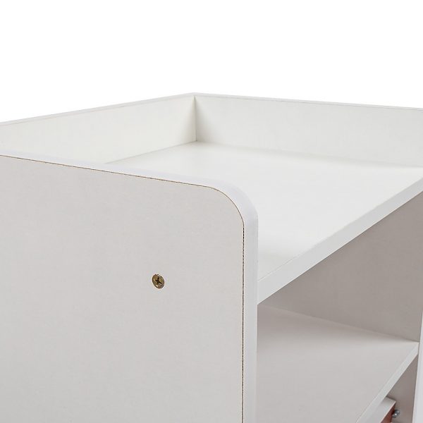 Kayuga Bedside Tables Drawers Side Table Bedroom Furniture Nightstand Unit – White