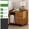 Boxley Bamboo Bedside Table Nightstand Storage Bedroom Sofa Side Stand. – Dark Wood