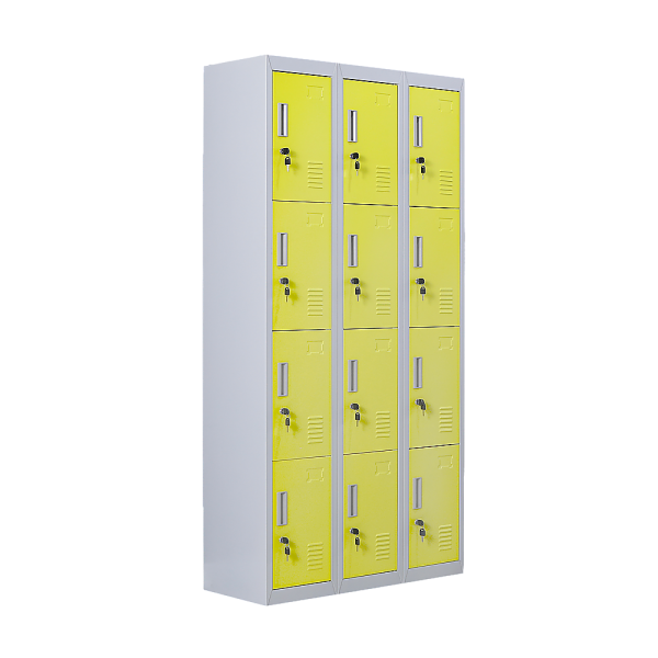 12-Door Locker for Office Gym Shed School Home Storage