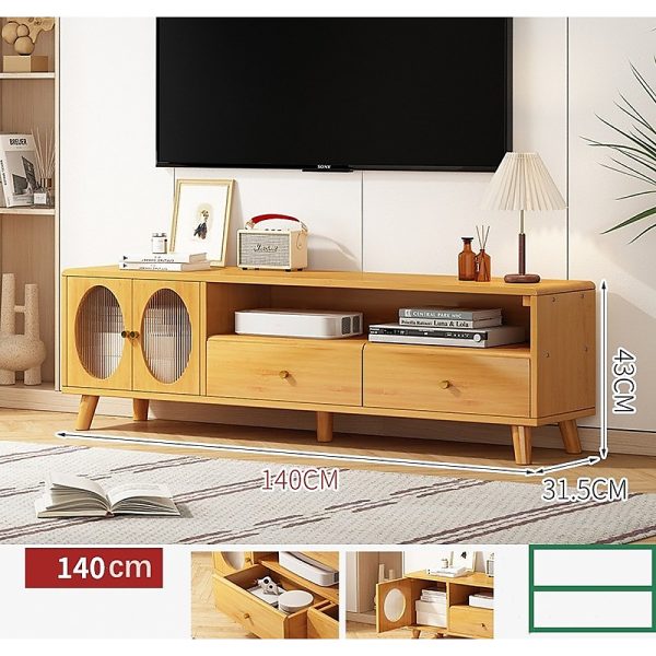 Centerton Modern TV Cabinet Entertainment Unit Stand Storage