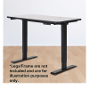 Palermo Standing Desk Table Top. – 120×60 cm, Black