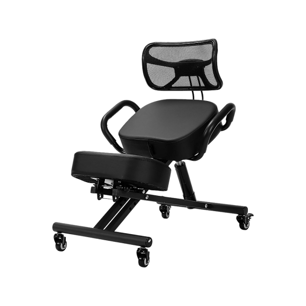 Ergonomic Kneeling Posture Chair with Backrest Adjustable Height and Casters