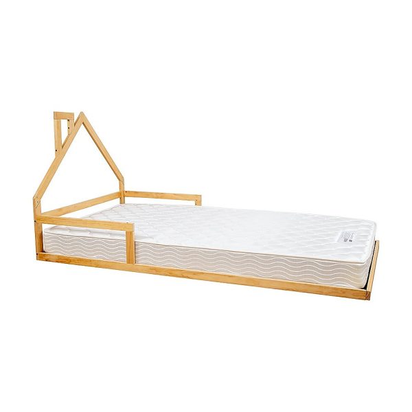 Montessori Wood Floor Bed House Frame for Kids and Toddlers