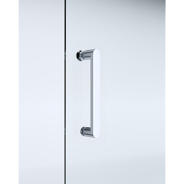 Adjustable 1300x800mm Single Door Corner Sliding Glass Shower Screen in Chrome