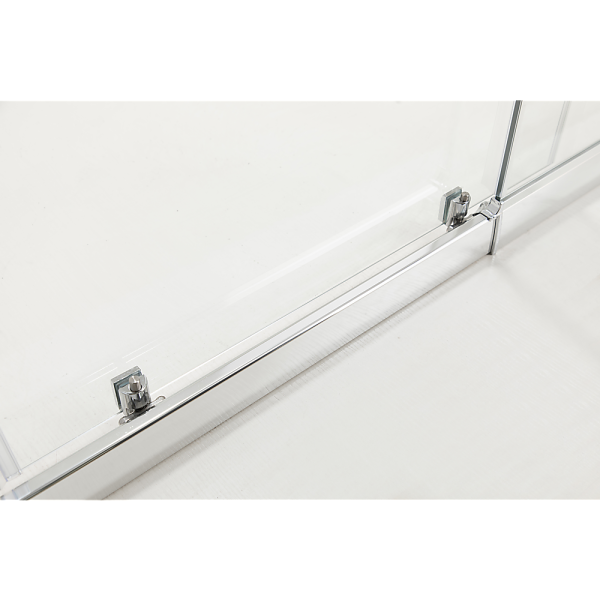 Adjustable 1000x1100mm Double Sliding Door Glass Shower Screen in Chrome