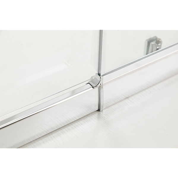 Adjustable 1000x900mm Double Sliding Door Glass Shower Screen in Chrome