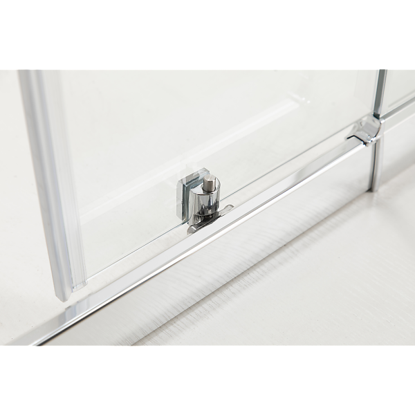 Adjustable 1000x1100mm Double Sliding Door Glass Shower Screen in Chrome