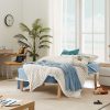 Platform Bed Base Frame Wooden Natural Pinewood – KING SINGLE