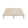 Platform Bed Base Frame Wooden Natural Pinewood – KING SINGLE