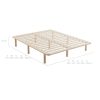 Platform Bed Base Frame Wooden Natural Pinewood – KING SINGLE