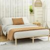 Bed Frame Double Size Wooden Base Mattress Platform Timber Pine AMBA