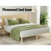 Bed Frame King Size Wooden Base Mattress Platform Timber Pine AMBA