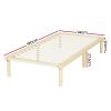 Bed Frame Single Size Wooden Base Mattress Platform Timber Pine AMBA