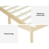 Bed Frame Double Size Wooden Base Mattress Platform Timber Pine BRUNO