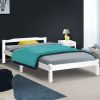 Arrow Bed Frame Full Wooden Mattress Base Timber Platform – KING SINGLE