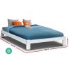 Bed Frame Wooden Bed Base JADE Timber Foundation Mattress – DOUBLE