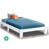 Bed Frame Wooden Mattress Base Timber Platform JADE – SINGLE