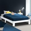 Bed Frame Wooden Mattress Base Timber Platform JADE – SINGLE