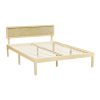 Bed Frame Double Size Wooden Base Mattress Platform Timber Pine YUMI