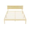 Bed Frame Double Size Wooden Base Mattress Platform Timber Pine YUMI