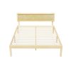 Bed Frame Queen Size Wooden Base Mattress Platform Timber Pine YUMI