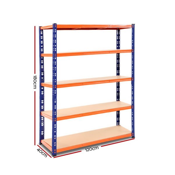 1.8M Garage Shelving Warehouse Rack Pallet Racking Storage Shelve Blue