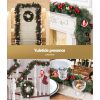 2.7m Christmas Garland with Decorations Xmas Wedding Party