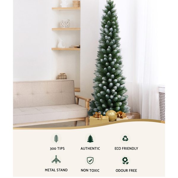 Christmas Tree 1.8m Xmas Tree Decorations Snowy 300 Tips