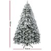 Jingle Jollys Christmas Tree Xmas Trees Decorations Snowy Tips – 6ft